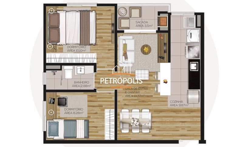 Apartamento à venda com 2 quartos, 55m² - Foto 14