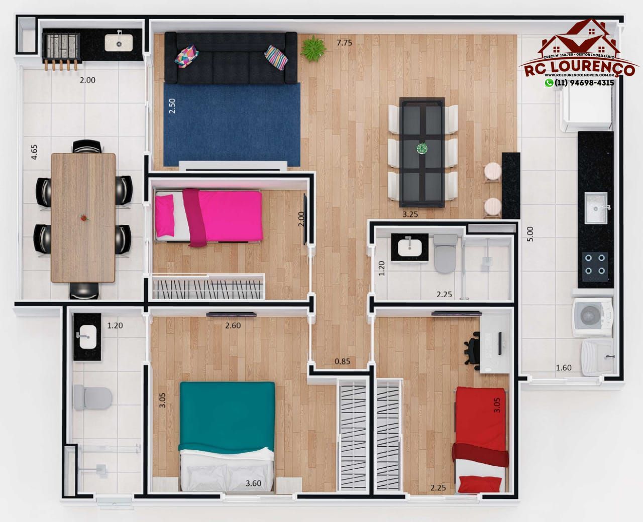 Apartamento à venda com 3 quartos, 76m² - Foto 23