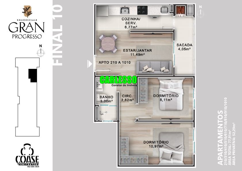 Apartamento à venda com 1 quarto, 31m² - Foto 29