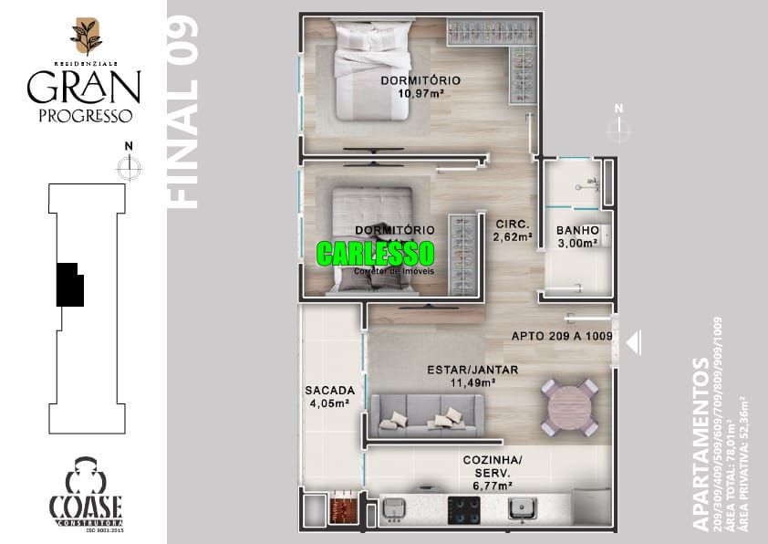 Apartamento à venda com 1 quarto, 31m² - Foto 28