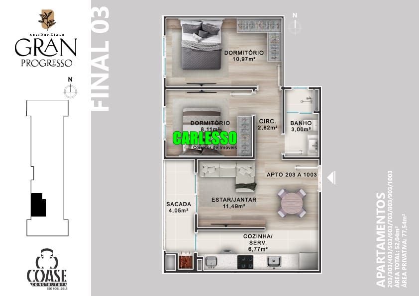 Apartamento à venda com 1 quarto, 31m² - Foto 22