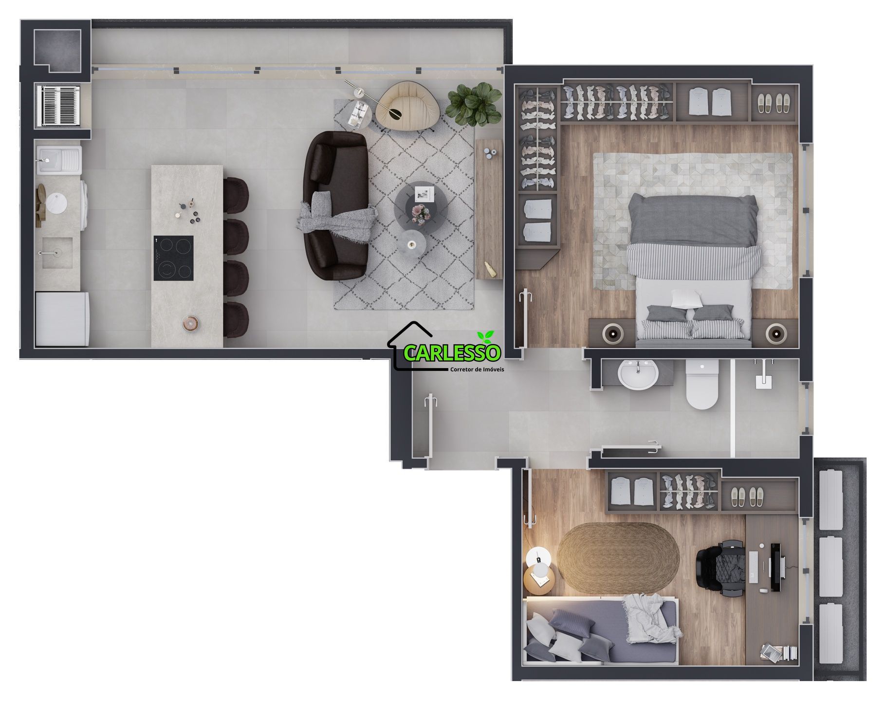 Apartamento, 2 quartos, 63 m² - Foto 9