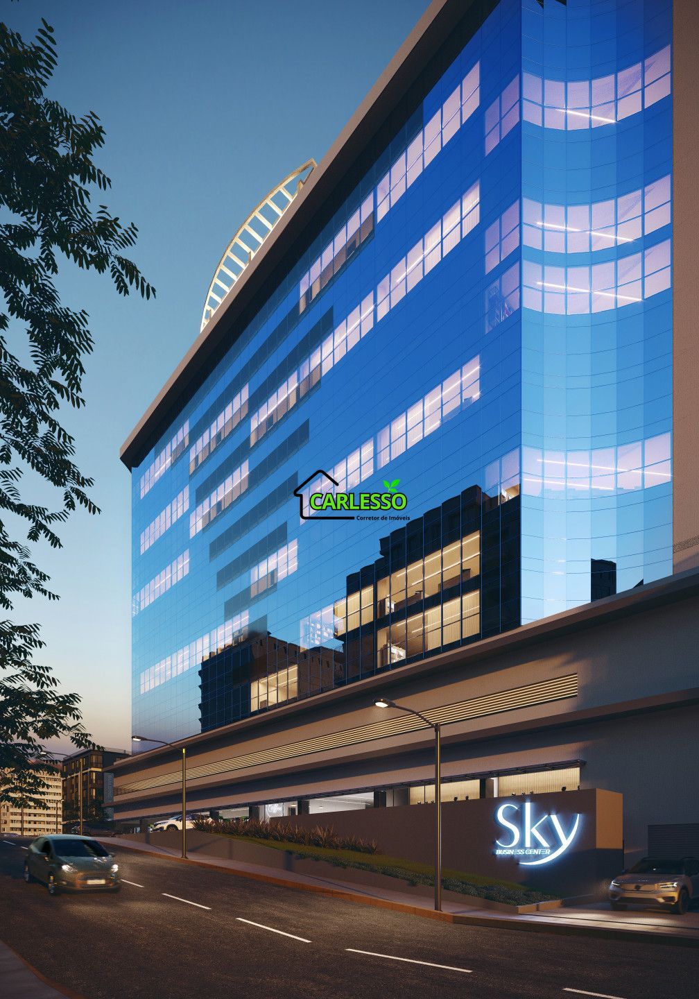 Sala comercial no sky business center