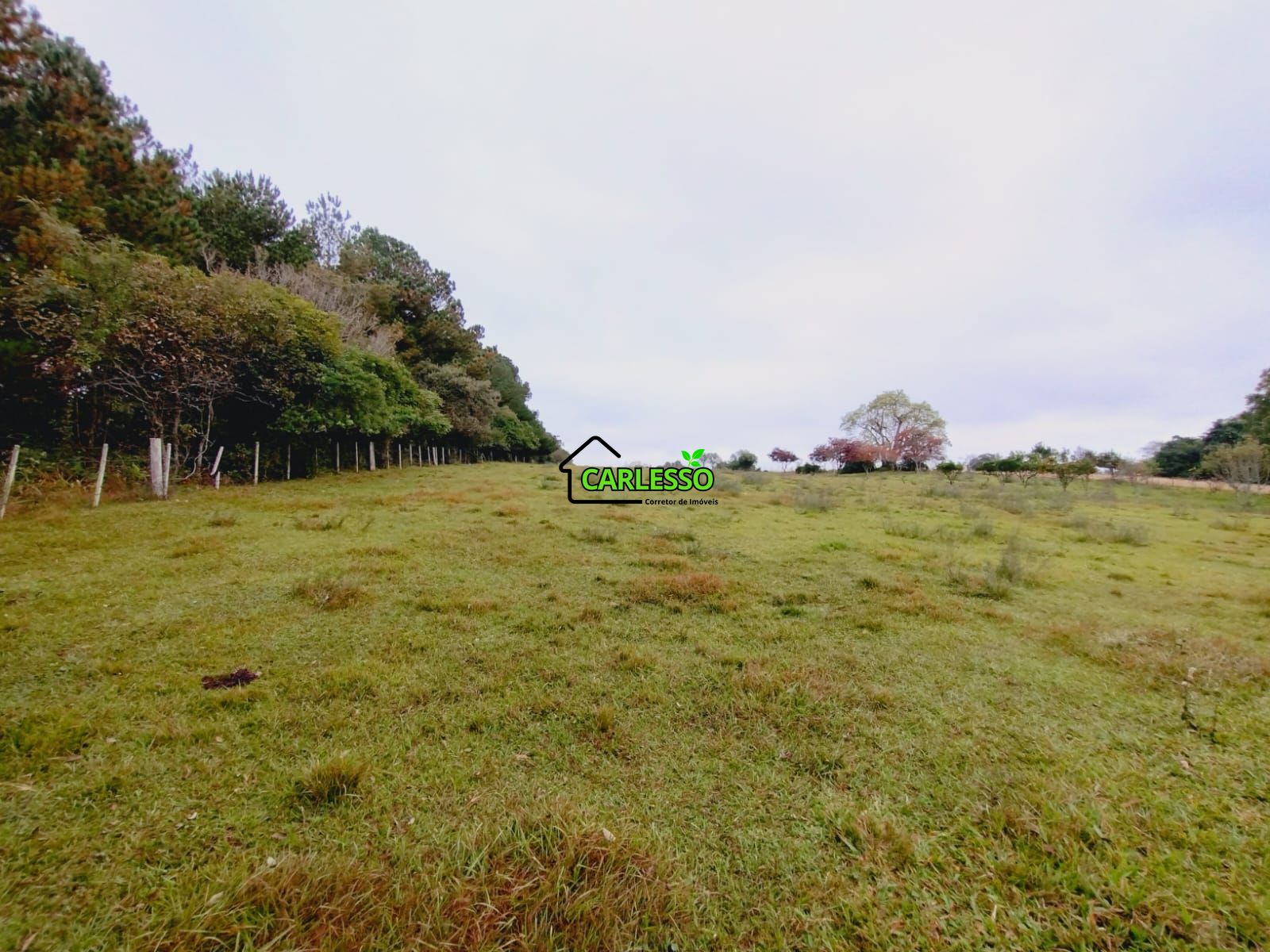 Área rural de frente ao asfalto