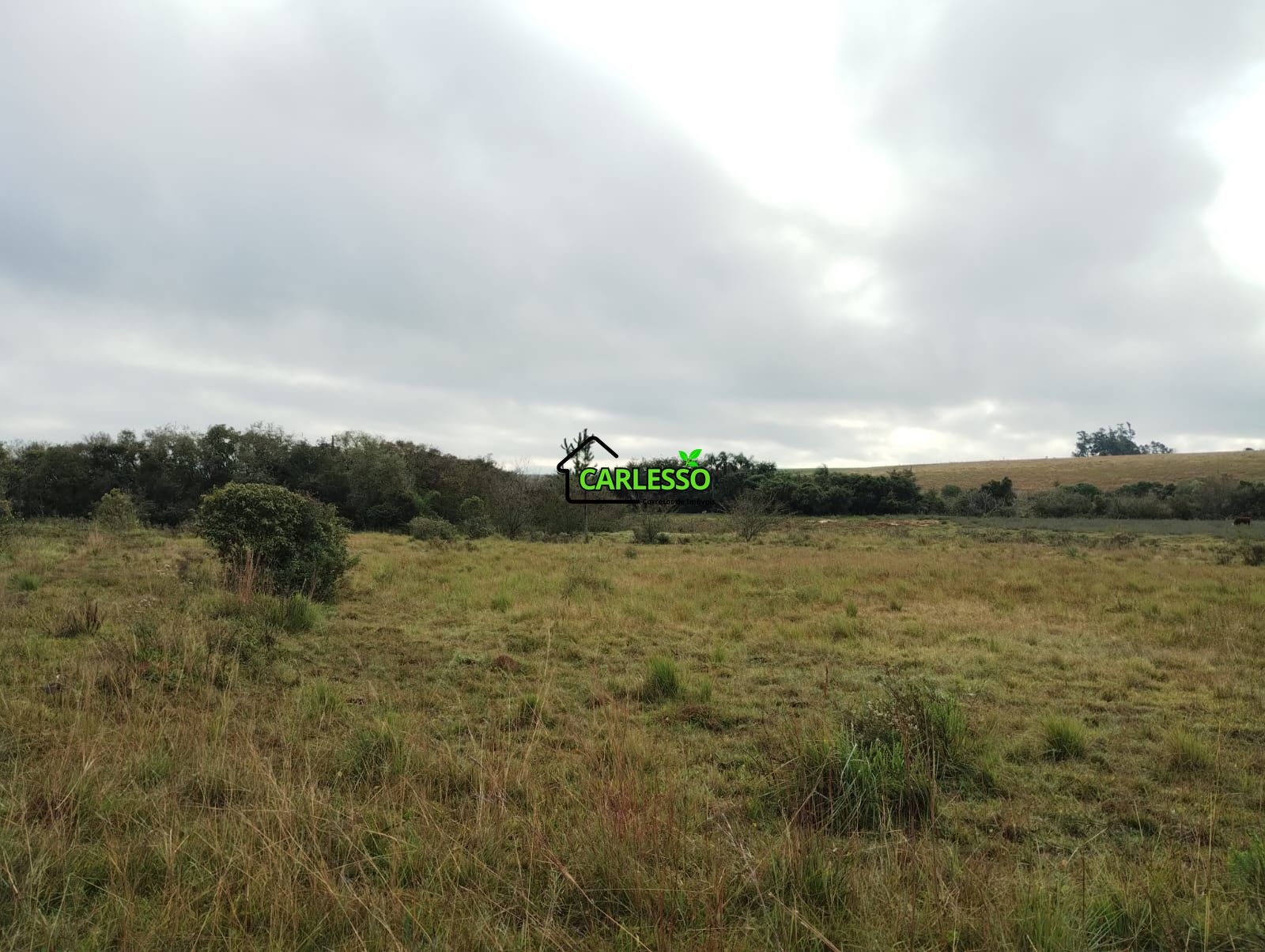 Área rural de frente ao asfalto