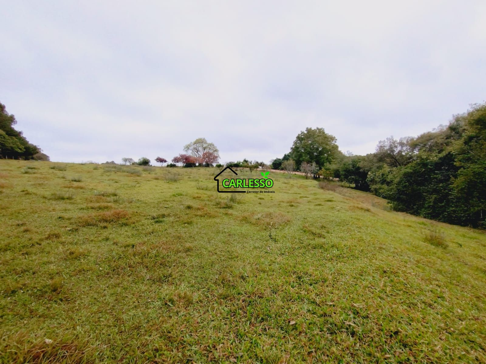 Área rural de frente ao asfalto