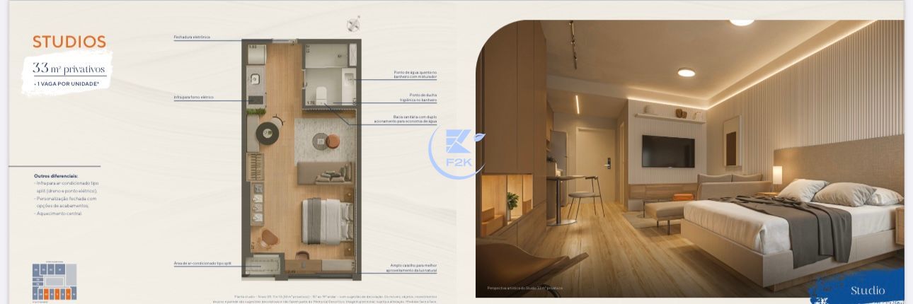 Apartamento, 1 quarto, 25 m² - Foto 6