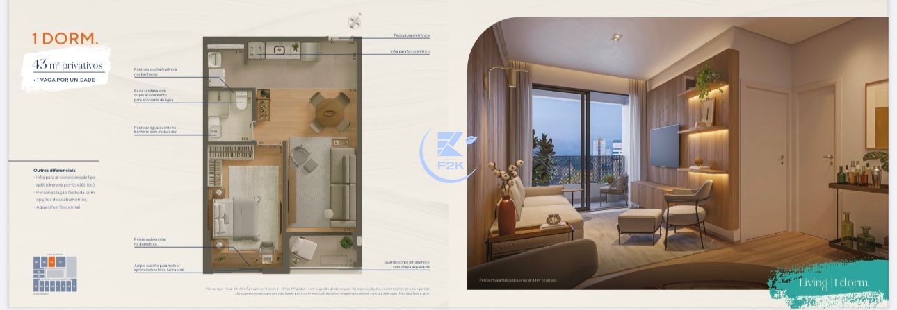 Apartamento, 1 quarto, 25 m² - Foto 7