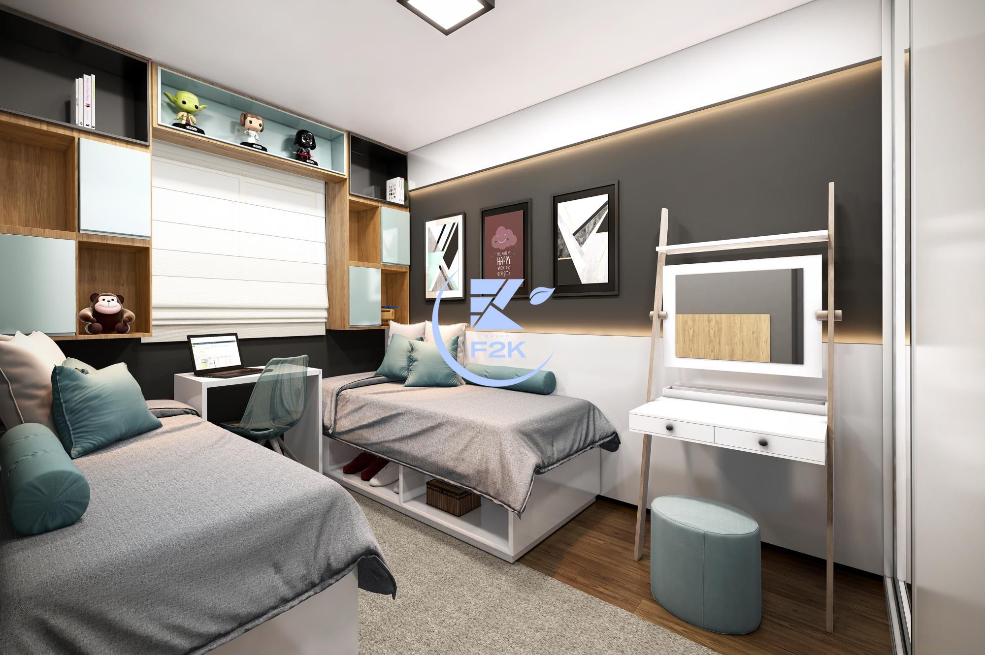Apartamento à venda com 2 quartos, 51m² - Foto 9
