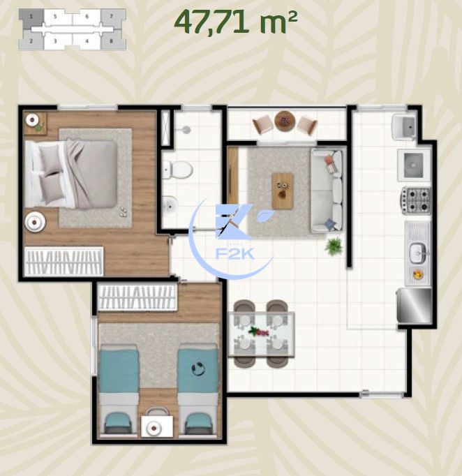 Apartamento, 2 quartos, 47 m² - Foto 27