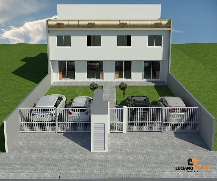 Sobrado novo e pronto para morar com 65 m² com 2 suítes e 2 vagas