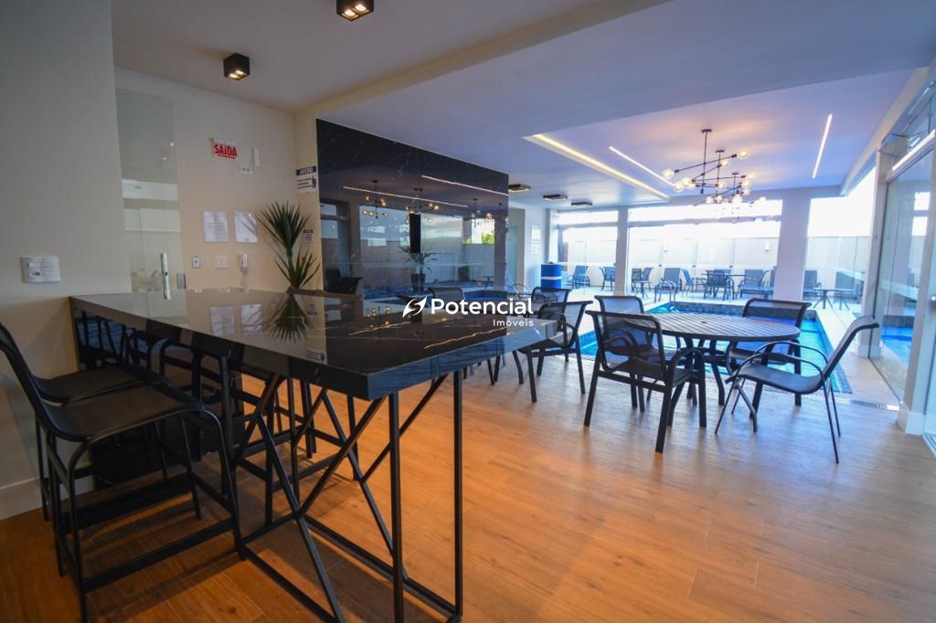Espaço gourmet junto com a piscina l Porto Vila Residence