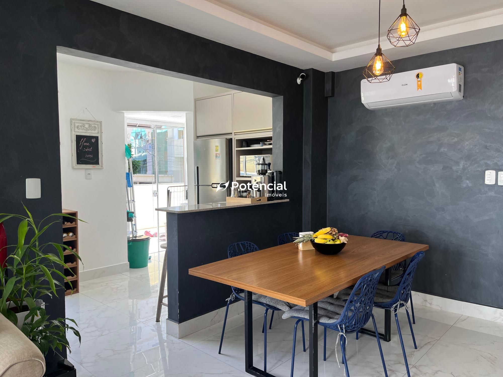 Sala vista da cozinha e área externa - Residencial Morada Regia