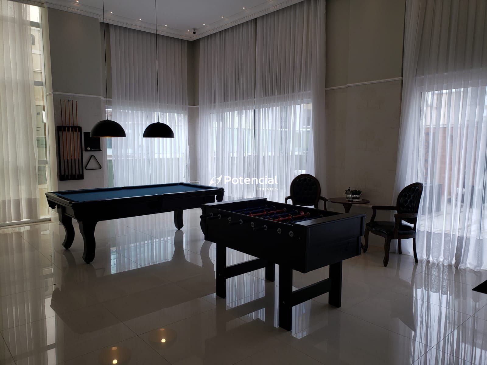 Sala de jogos mesa de snooker e pebolim l Residencial Provincia di Vicenza