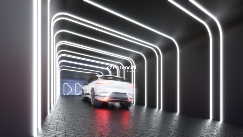 Acesso a garagem com projeto luminotécnico diferenciado l Tonino Lamborghini Residences