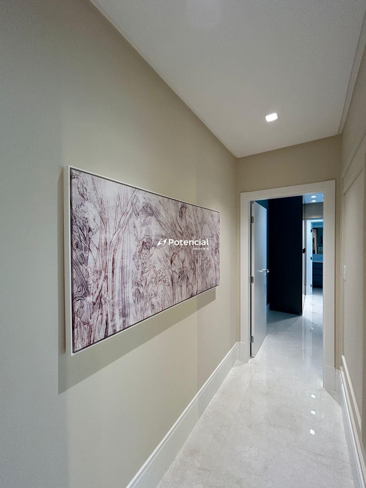 Corredor para os quartos | Empreendimento Cartier Residence