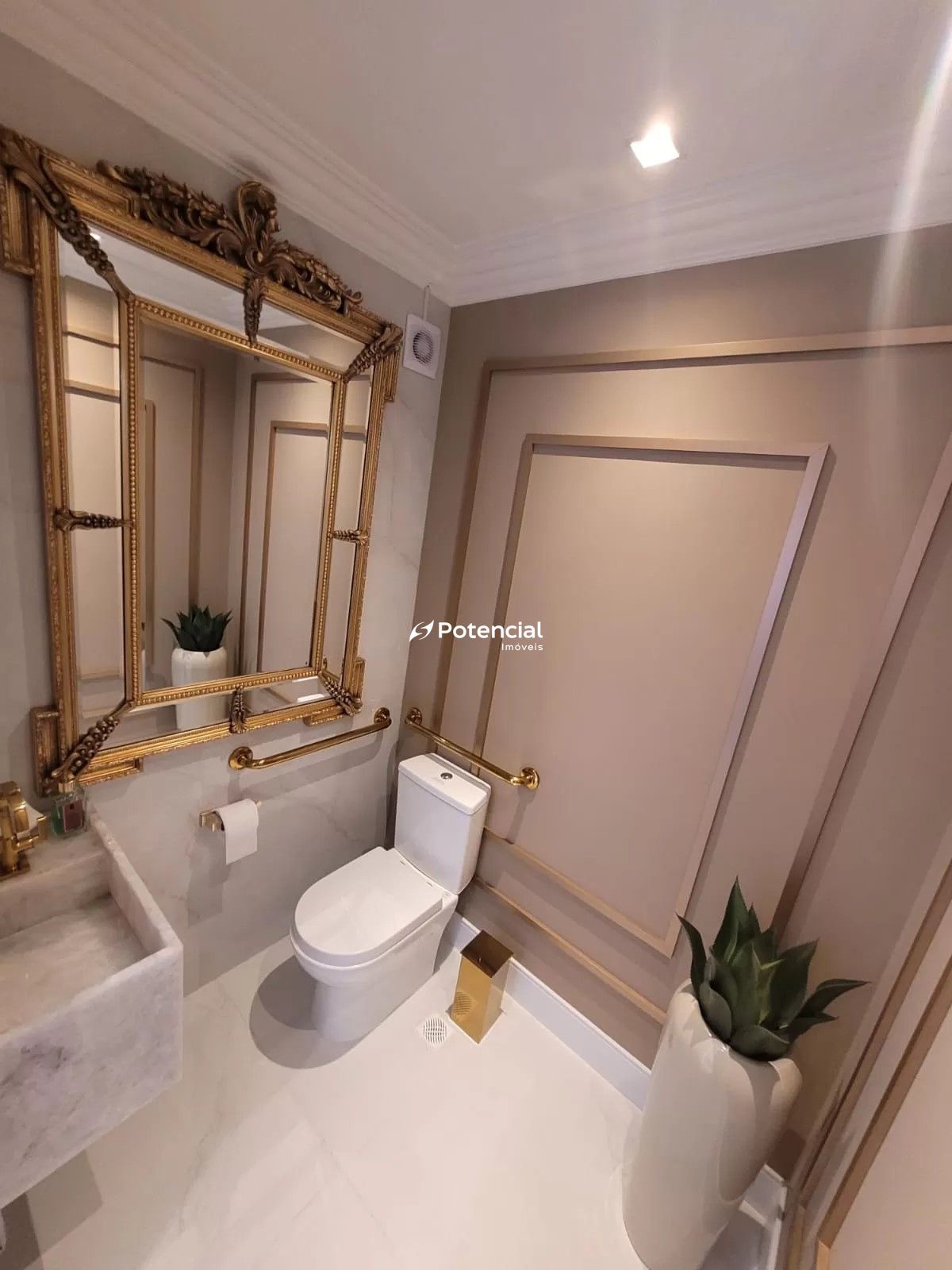 Lavabo condominial decorado l Le Blanc Residence