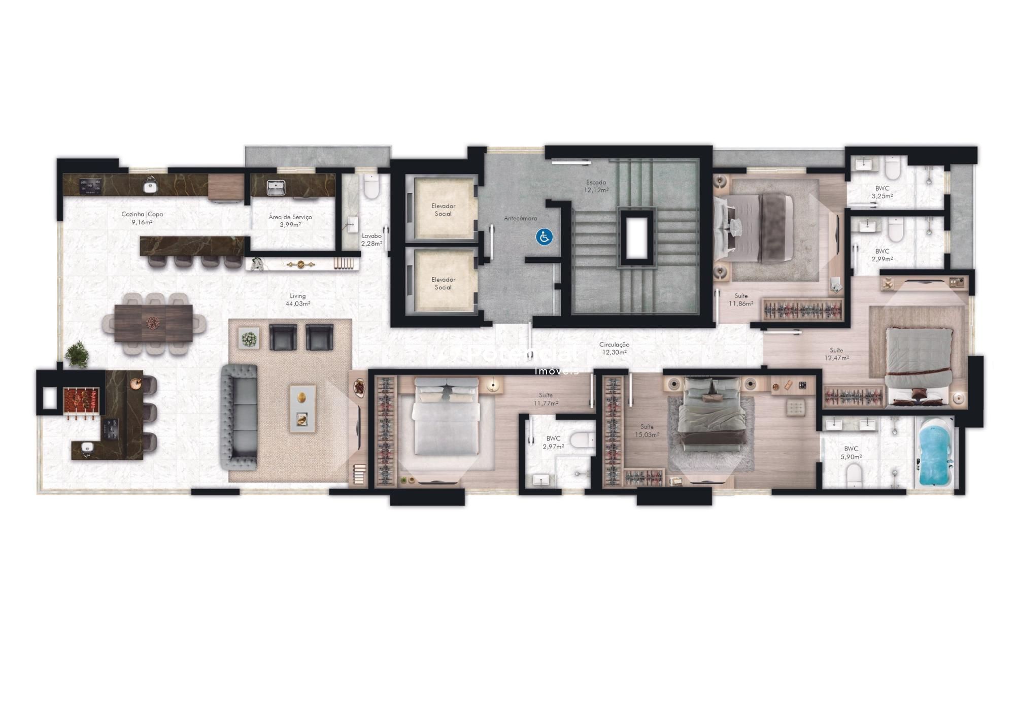 Imagem de Palazzo Royale | Apartamentos 4 suítes | Meia-Praia / Itapema | Potencial Imóveis Imagem de Palazzo Royale | Apartamentos 4 suítes | Meia-Praia / Itapema | Potencial Imóveis