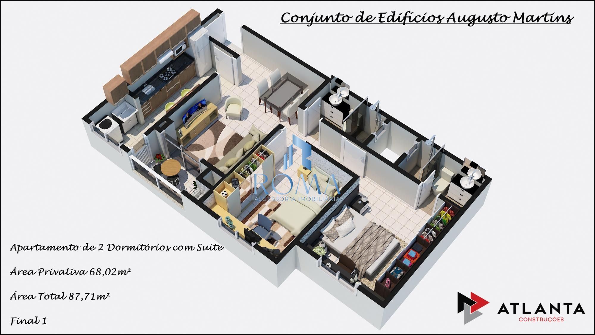 Apartamento, 2 quartos, 68 m² - Foto 2
