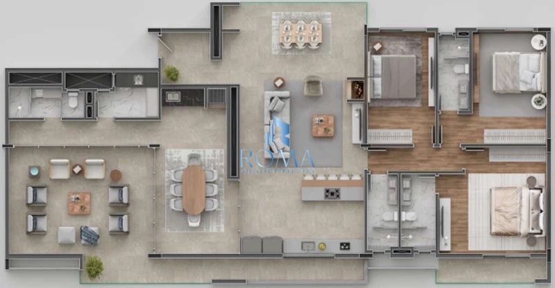 Cobertura, 3 quartos, 245 m² - Foto 4