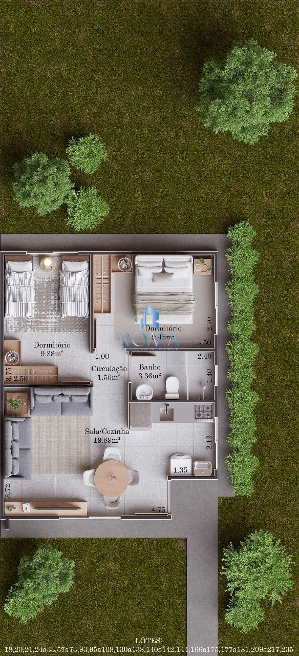 Casa, 2 quartos, 47 m² - Foto 9