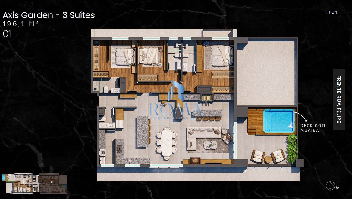 Apartamento, 3 quartos, 196 m² - Foto 3