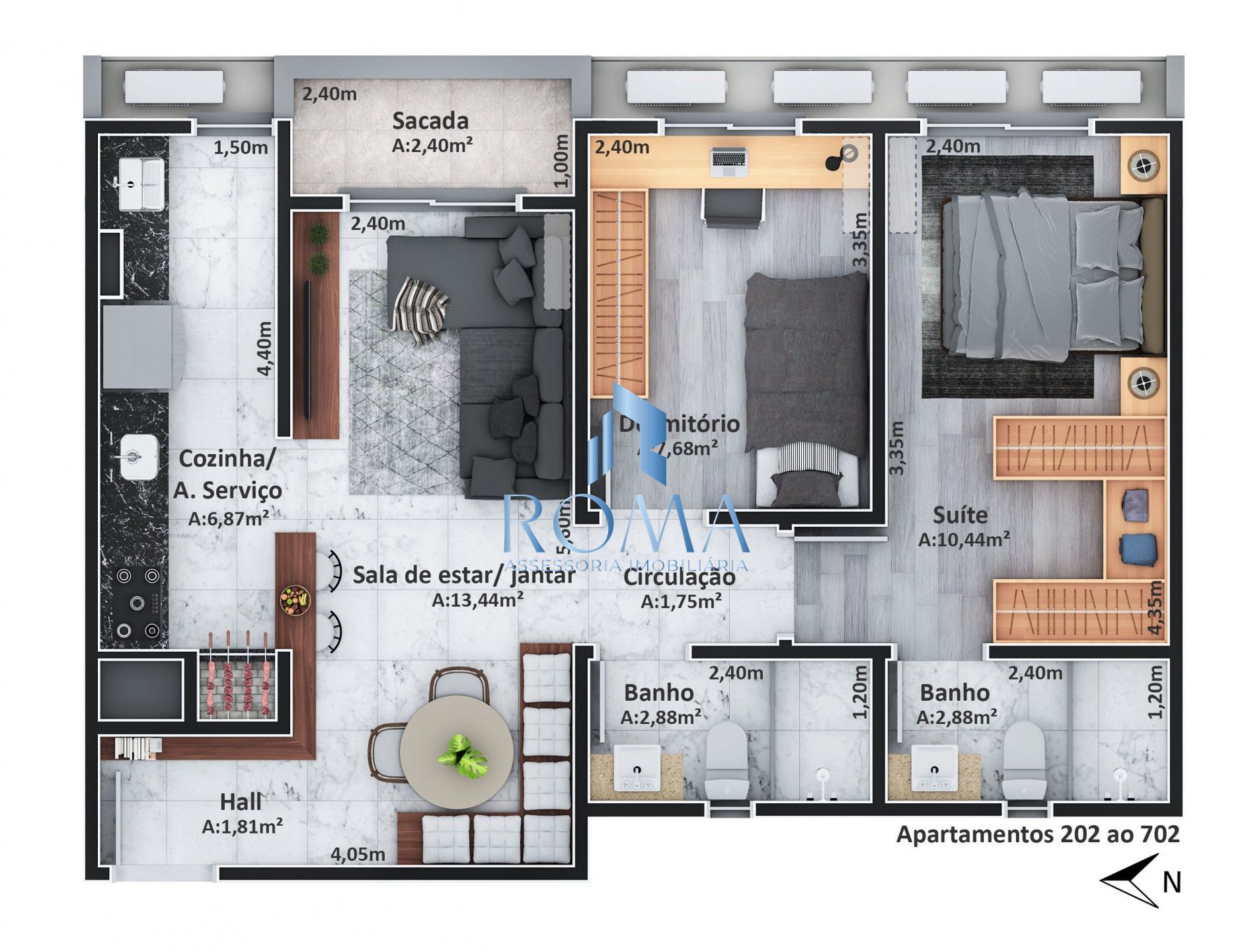 Apartamento, 2 quartos, 59 m² - Foto 5