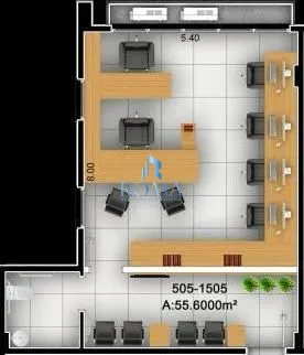 Sala-Conjunto, 55 m² - Foto 6