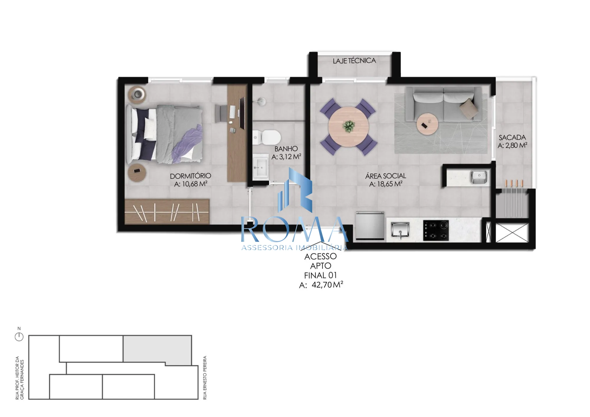 Apartamento, 1 quarto, 42 m² - Foto 18