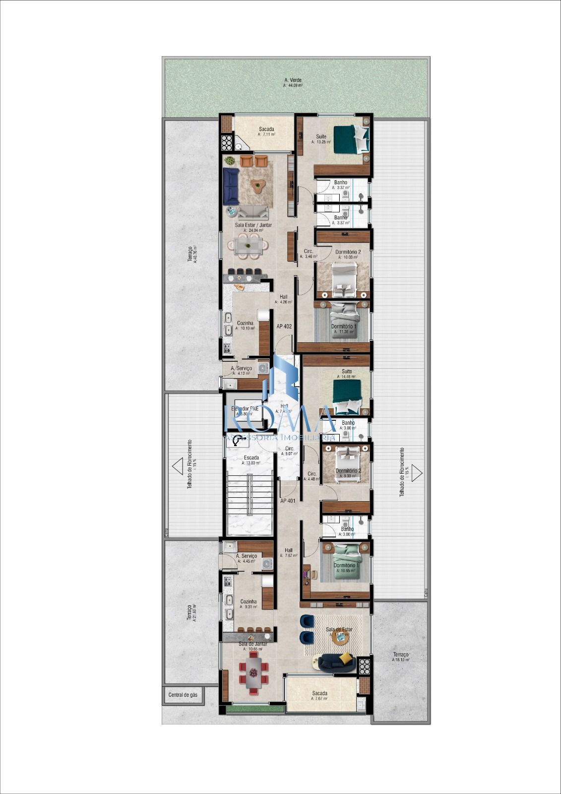 Apartamento, 3 quartos, 118 m² - Foto 2