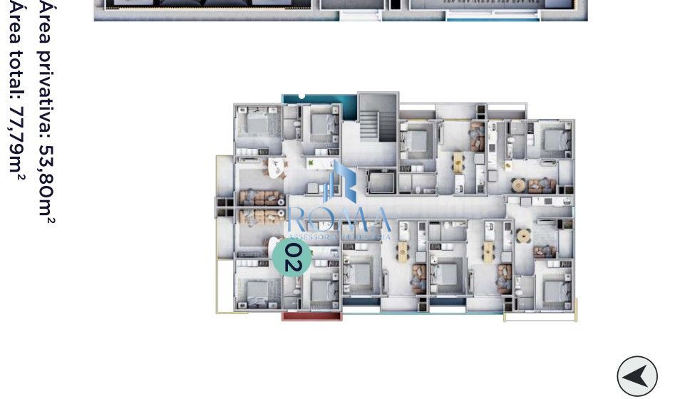Apartamento, 2 quartos, 53 m² - Foto 3
