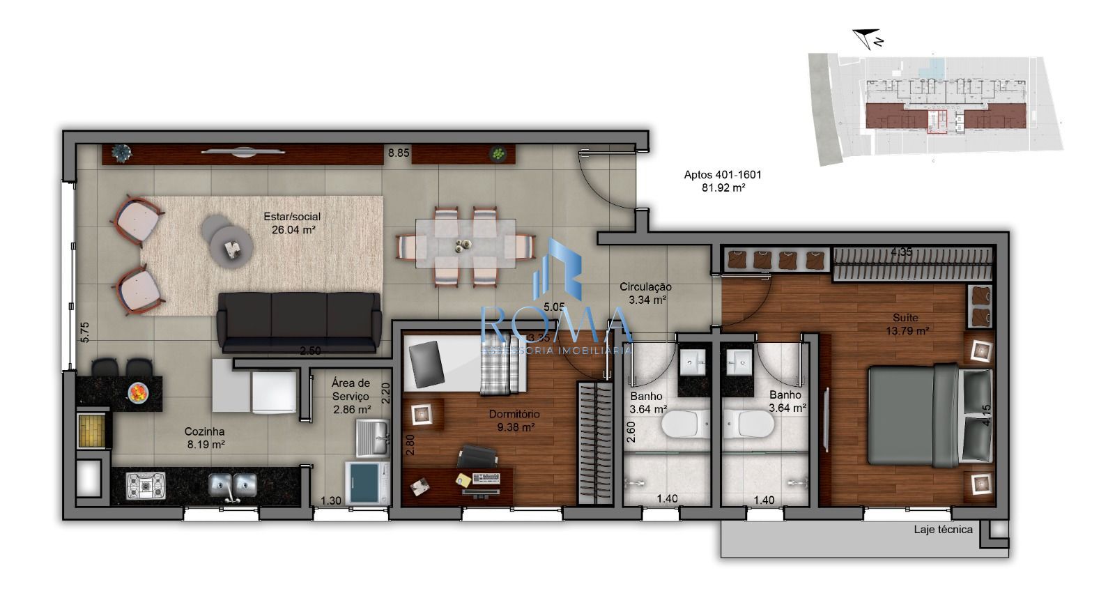 Apartamento, 2 quartos, 81 m² - Foto 7