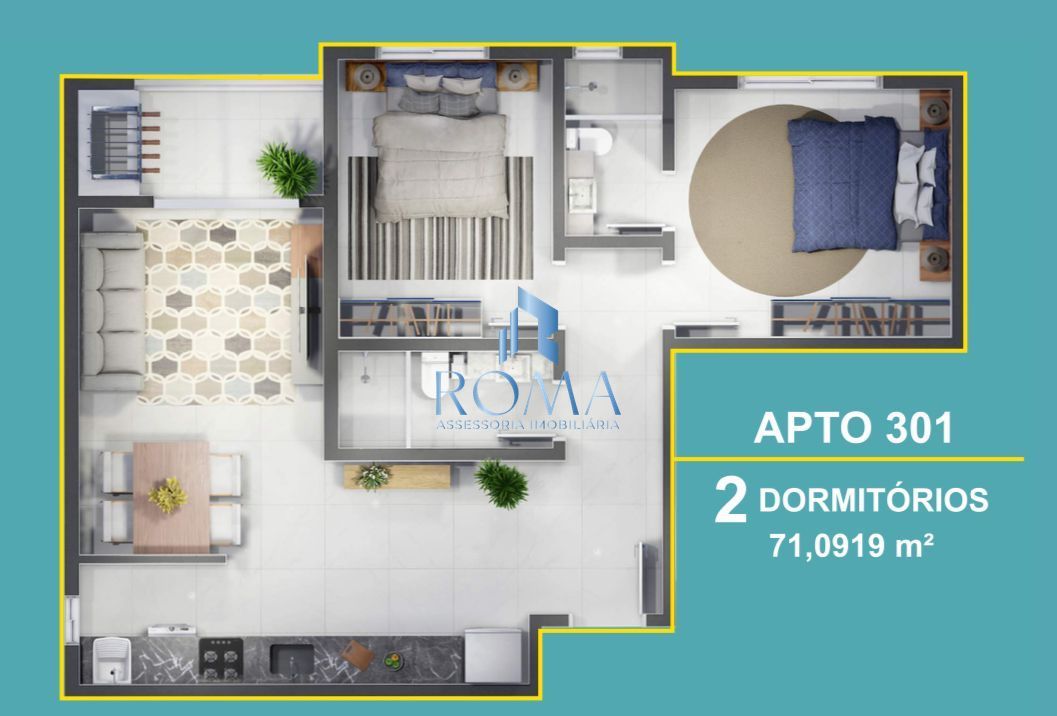 Apartamento, 2 quartos, 71 m² - Foto 5