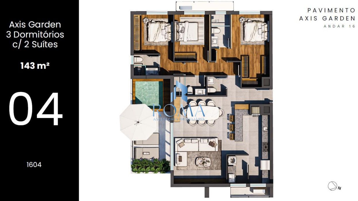 Apartamento, 3 quartos, 146 m² - Foto 2