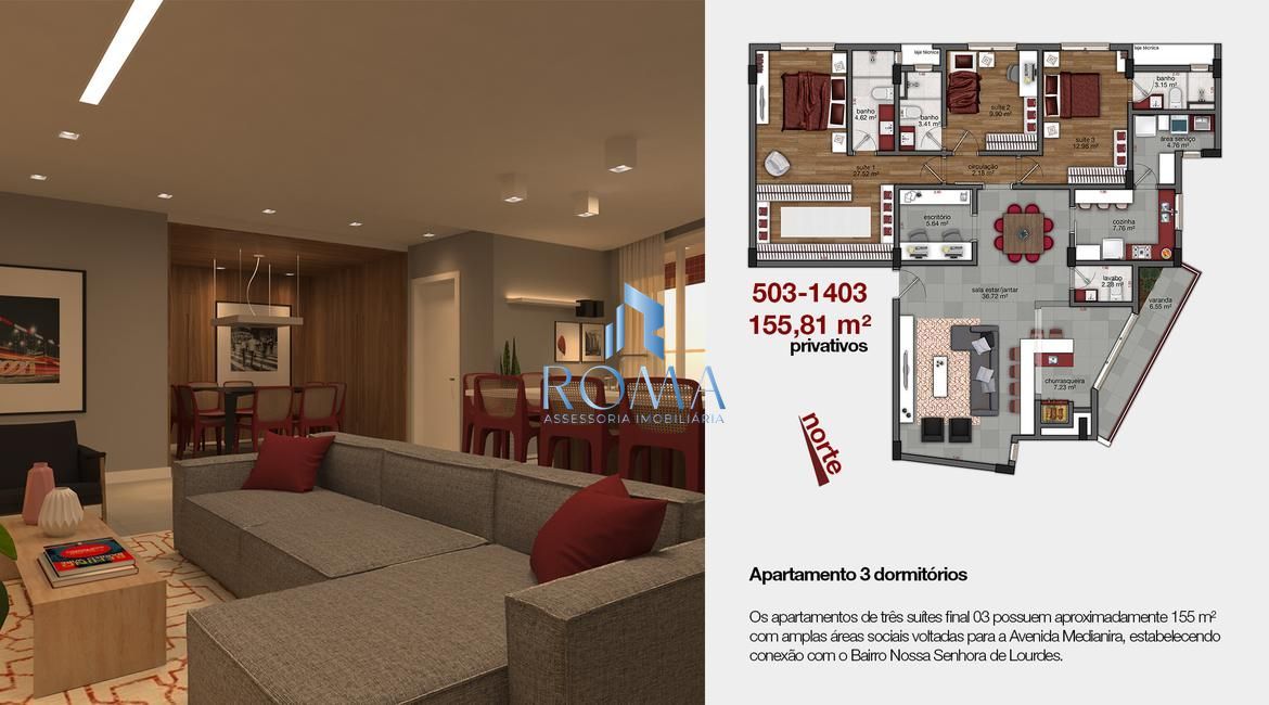 Apartamento, 3 quartos, 155 m² - Foto 11