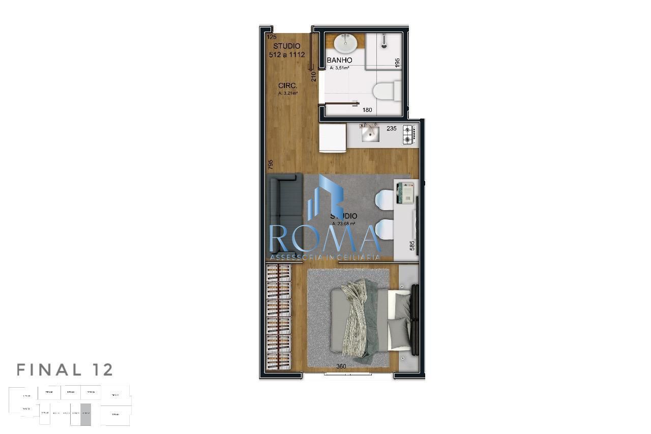 Apartamento, 1 quarto, 45 m² - Foto 2