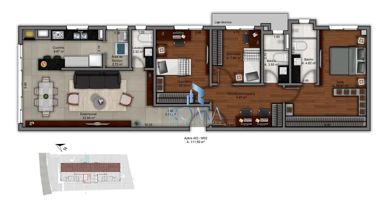 Apartamento, 3 quartos, 111 m² - Foto 7