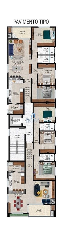Apartamento, 3 quartos, 118 m² - Foto 3