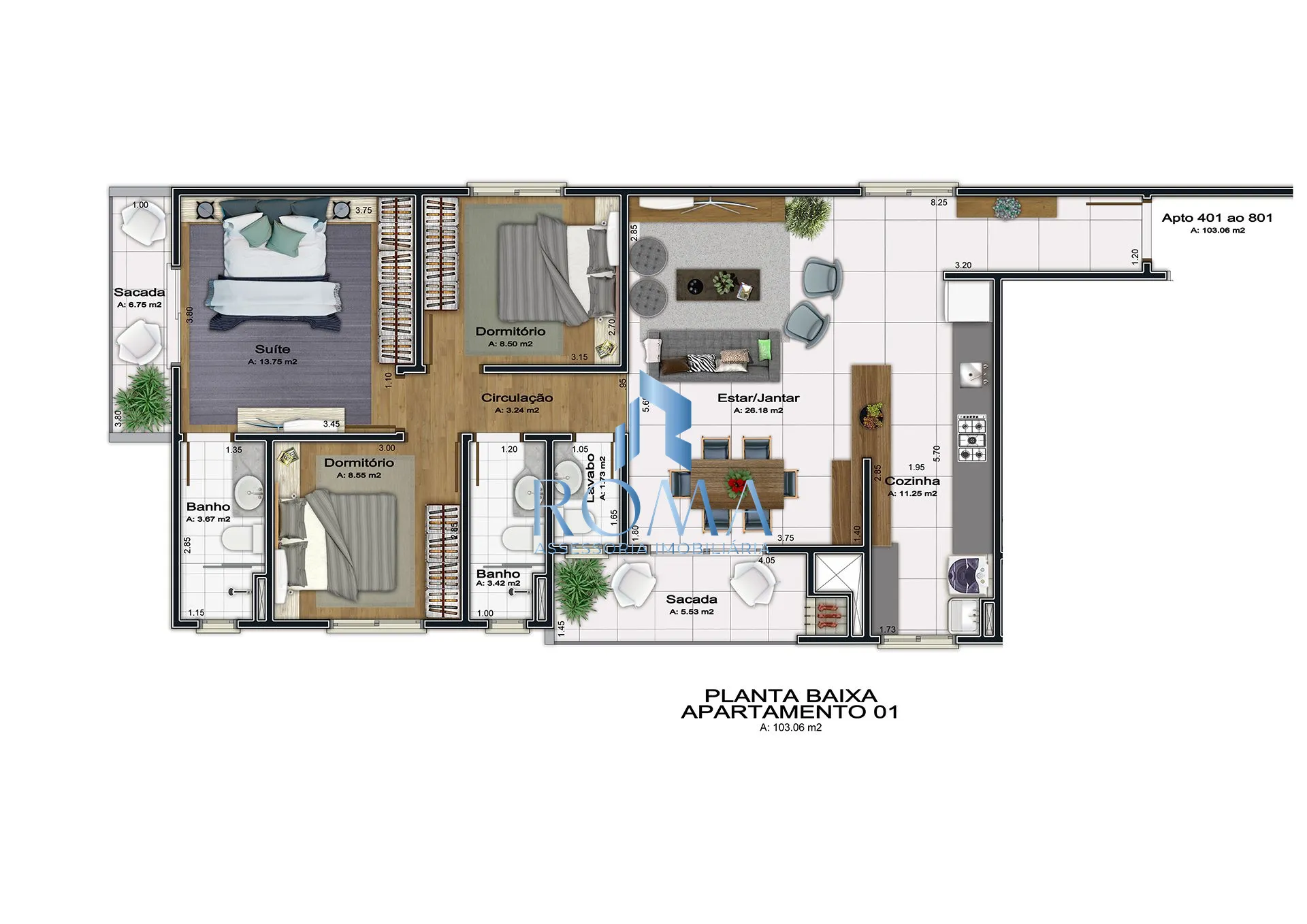 Apartamento, 3 quartos, 103 m² - Foto 12