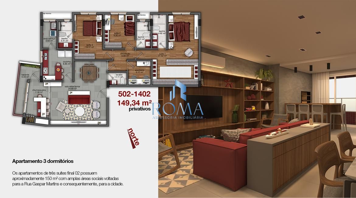 Apartamento, 3 quartos, 149 m² - Foto 12