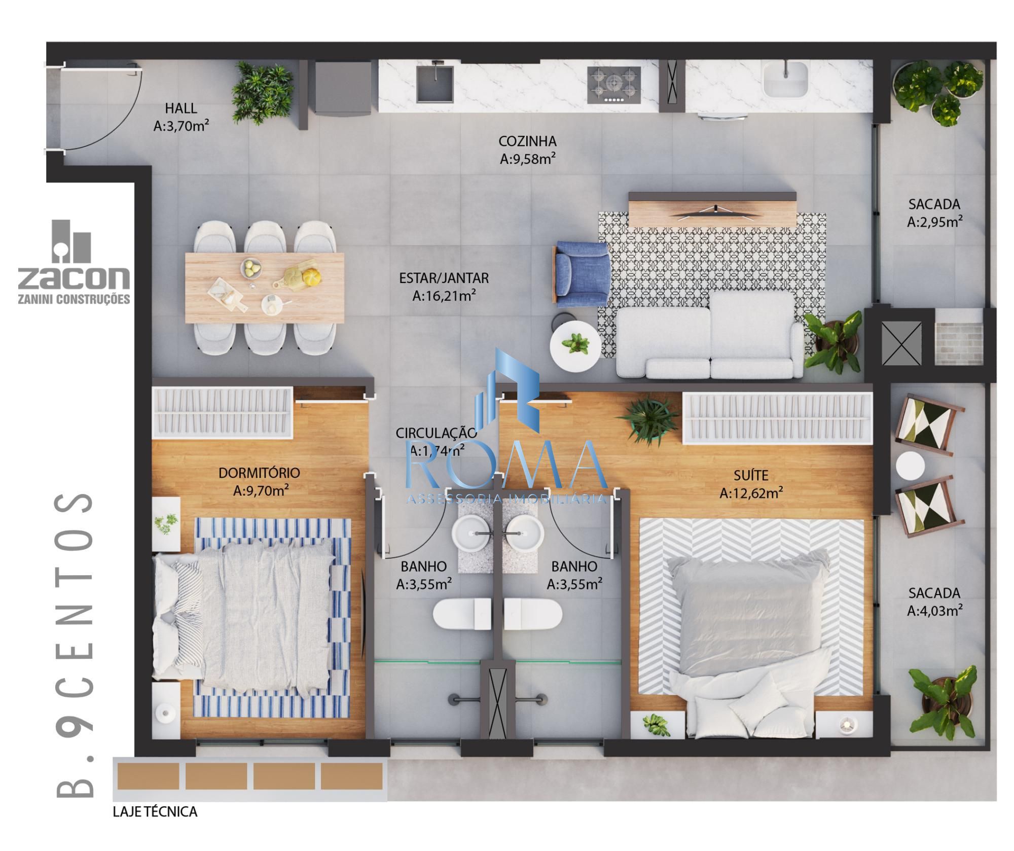 Apartamento, 2 quartos, 69 m² - Foto 4