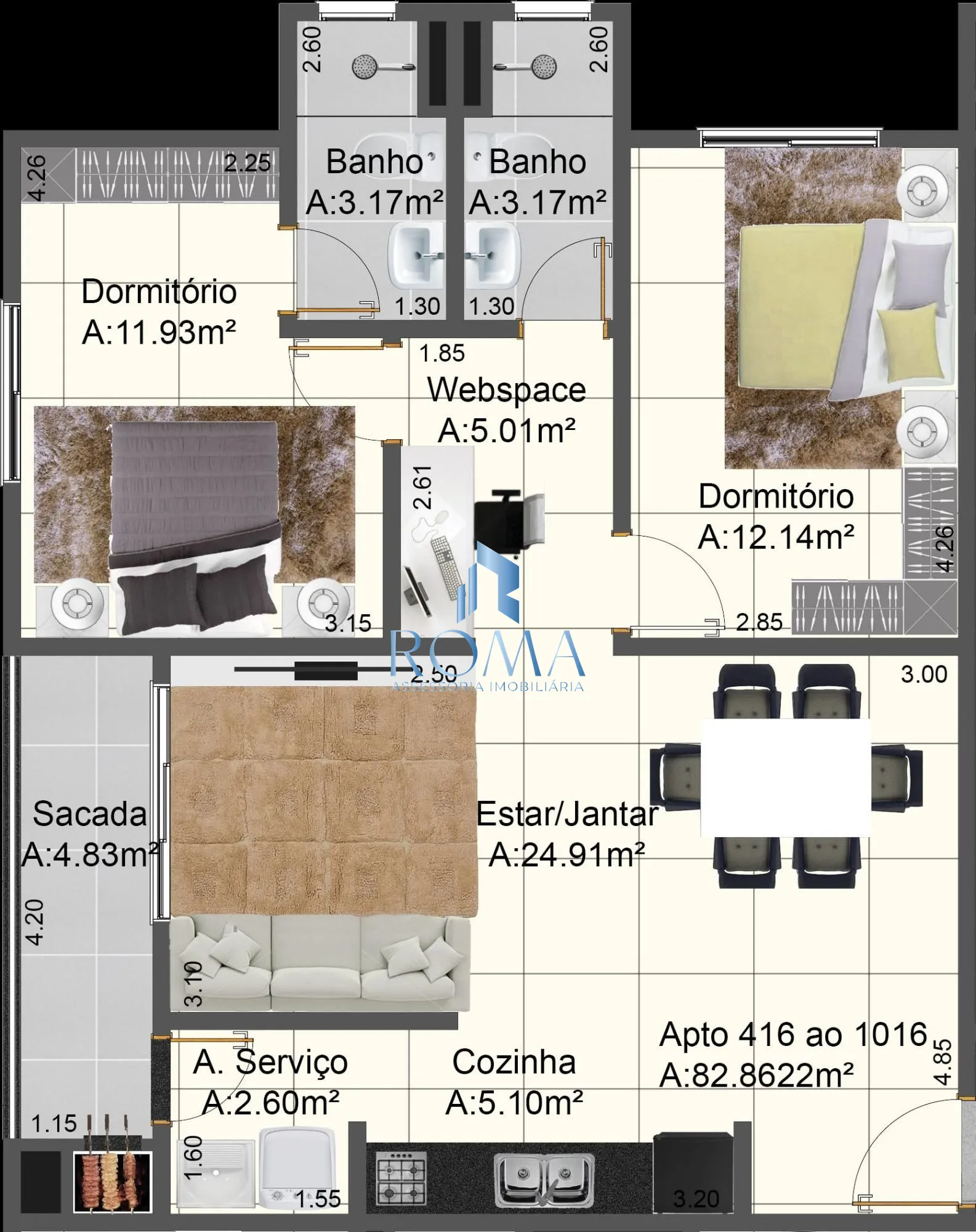 Apartamento, 2 quartos, 82 m² - Foto 5