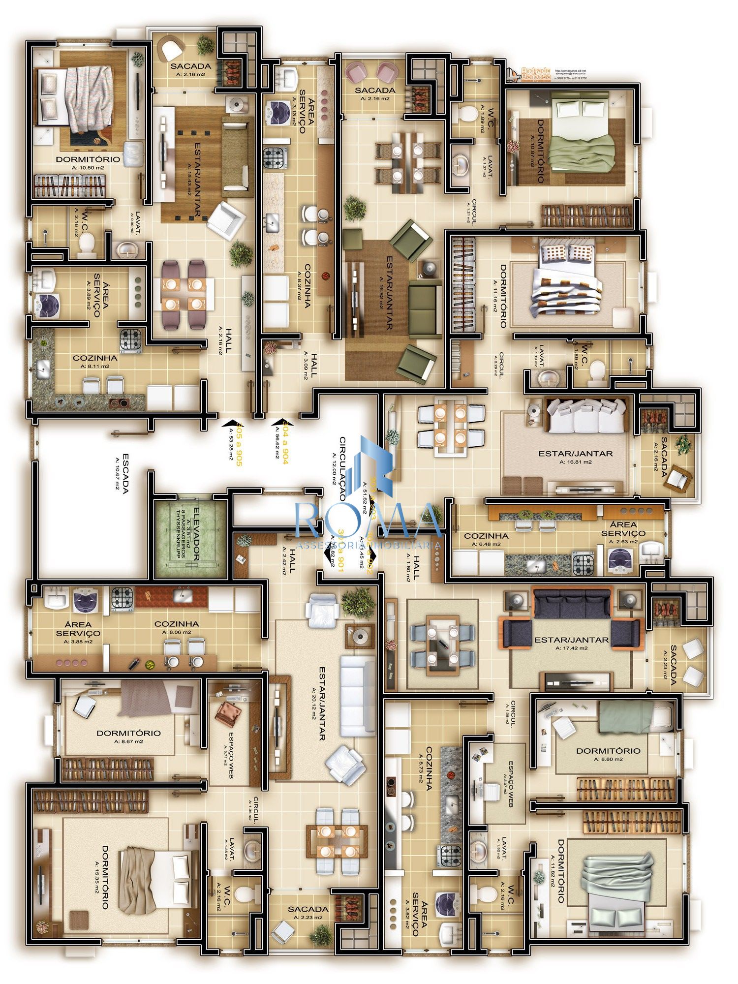 Apartamento, 1 quarto, 53 m² - Foto 15