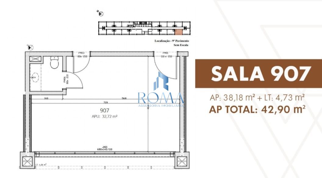 Sala-Conjunto, 42 m² - Foto 2