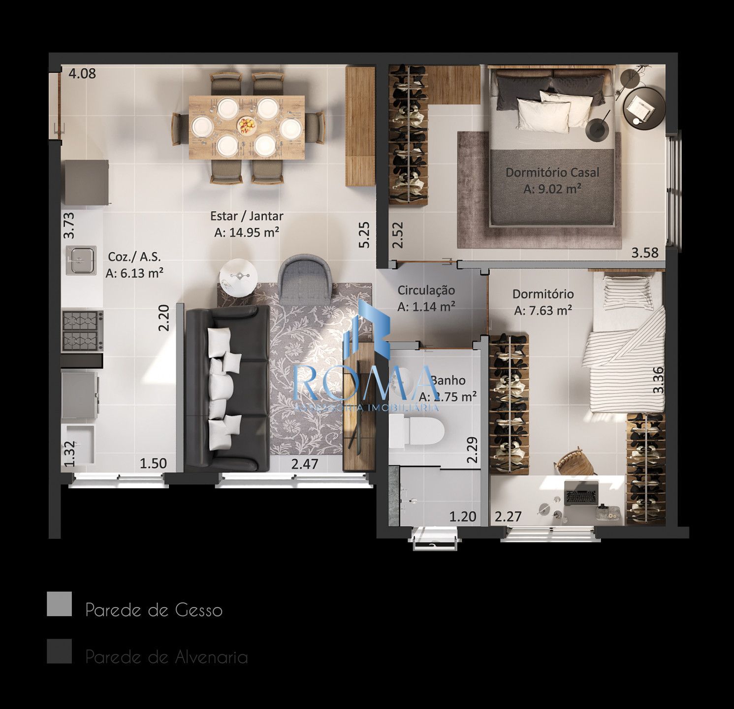 Apartamento, 2 quartos, 47 m² - Foto 5