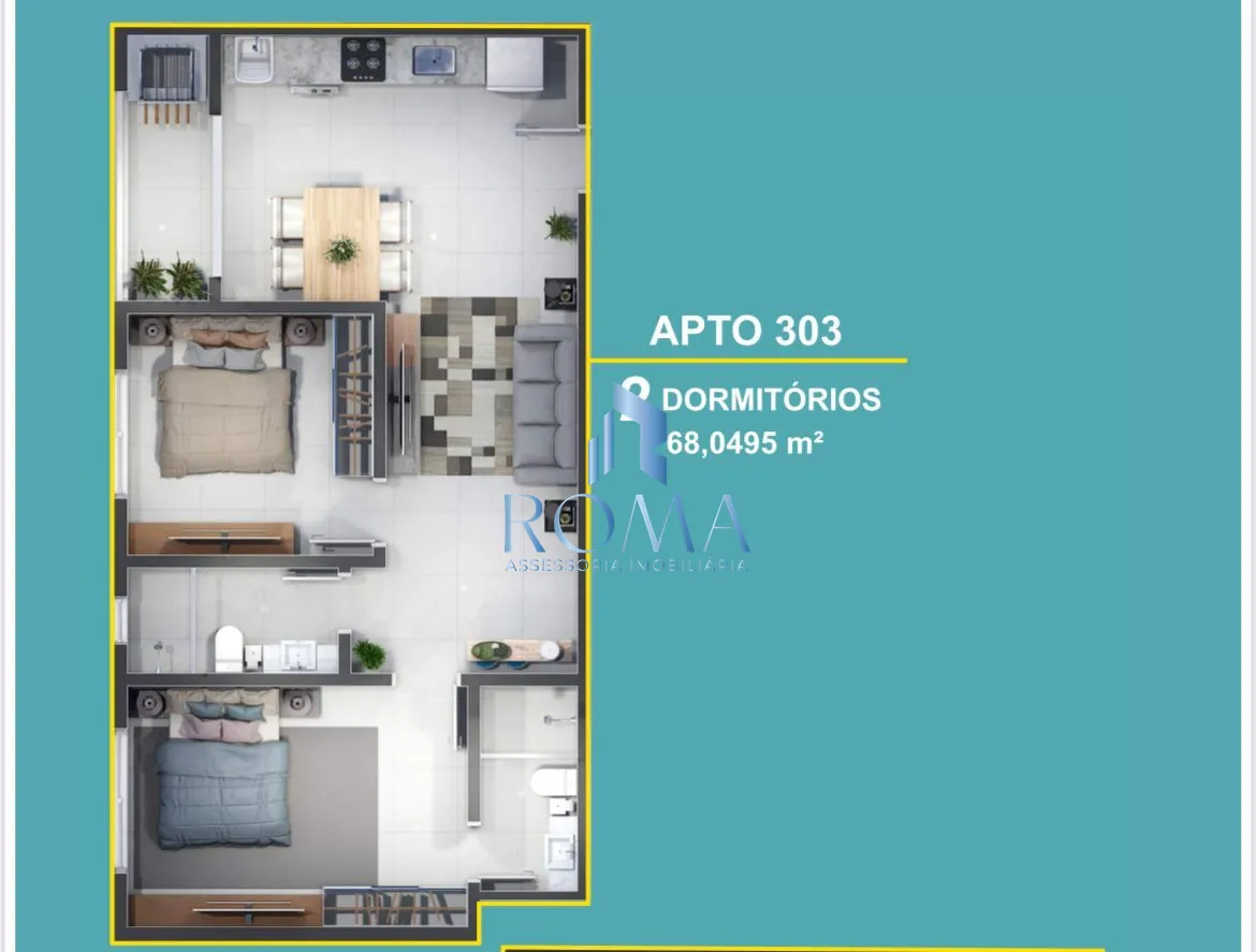 Apartamento, 2 quartos, 68 m² - Foto 5