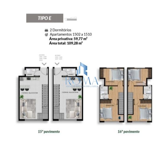 Apartamento, 2 quartos, 59 m² - Foto 2