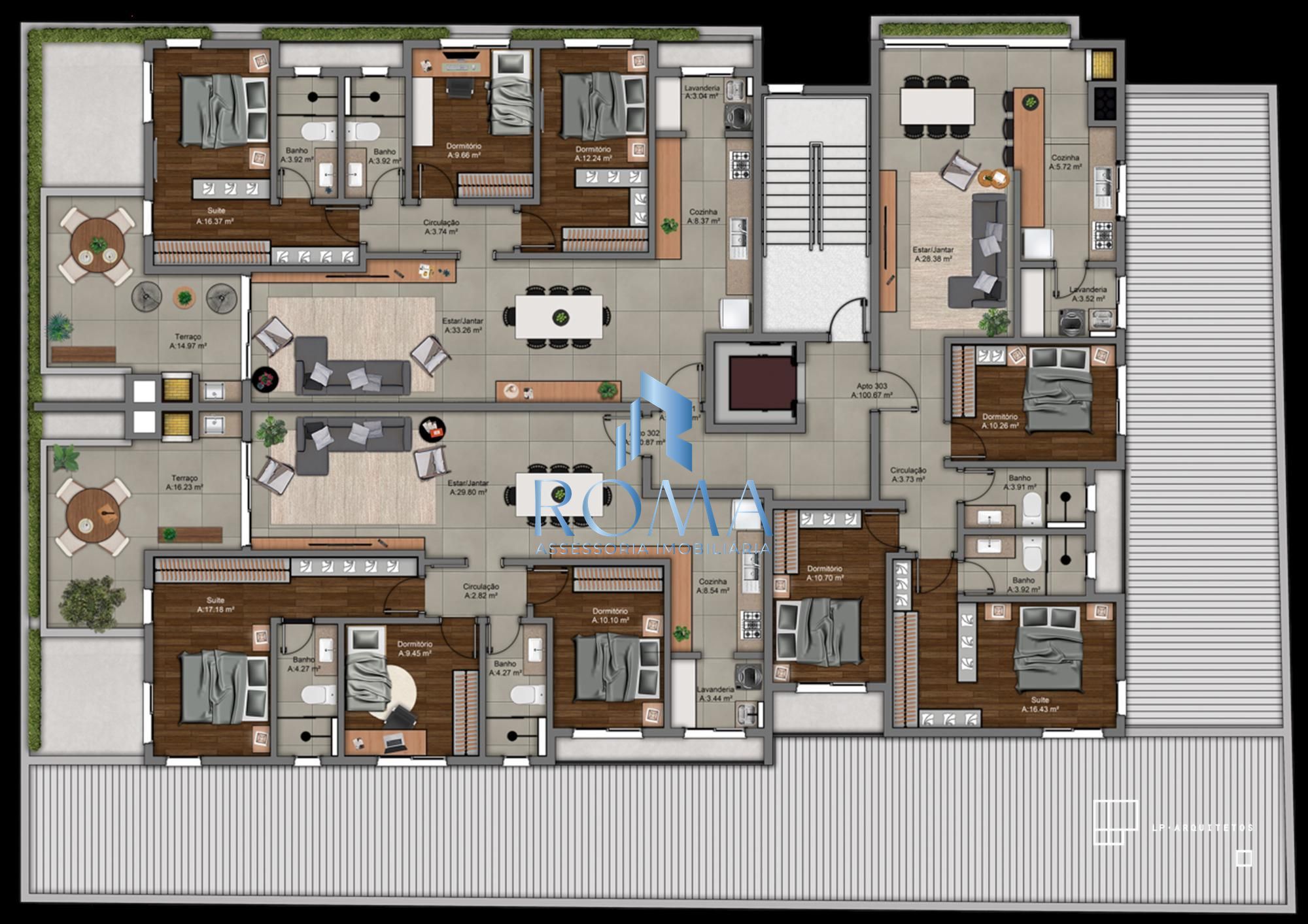 Apartamento, 3 quartos, 126 m² - Foto 2