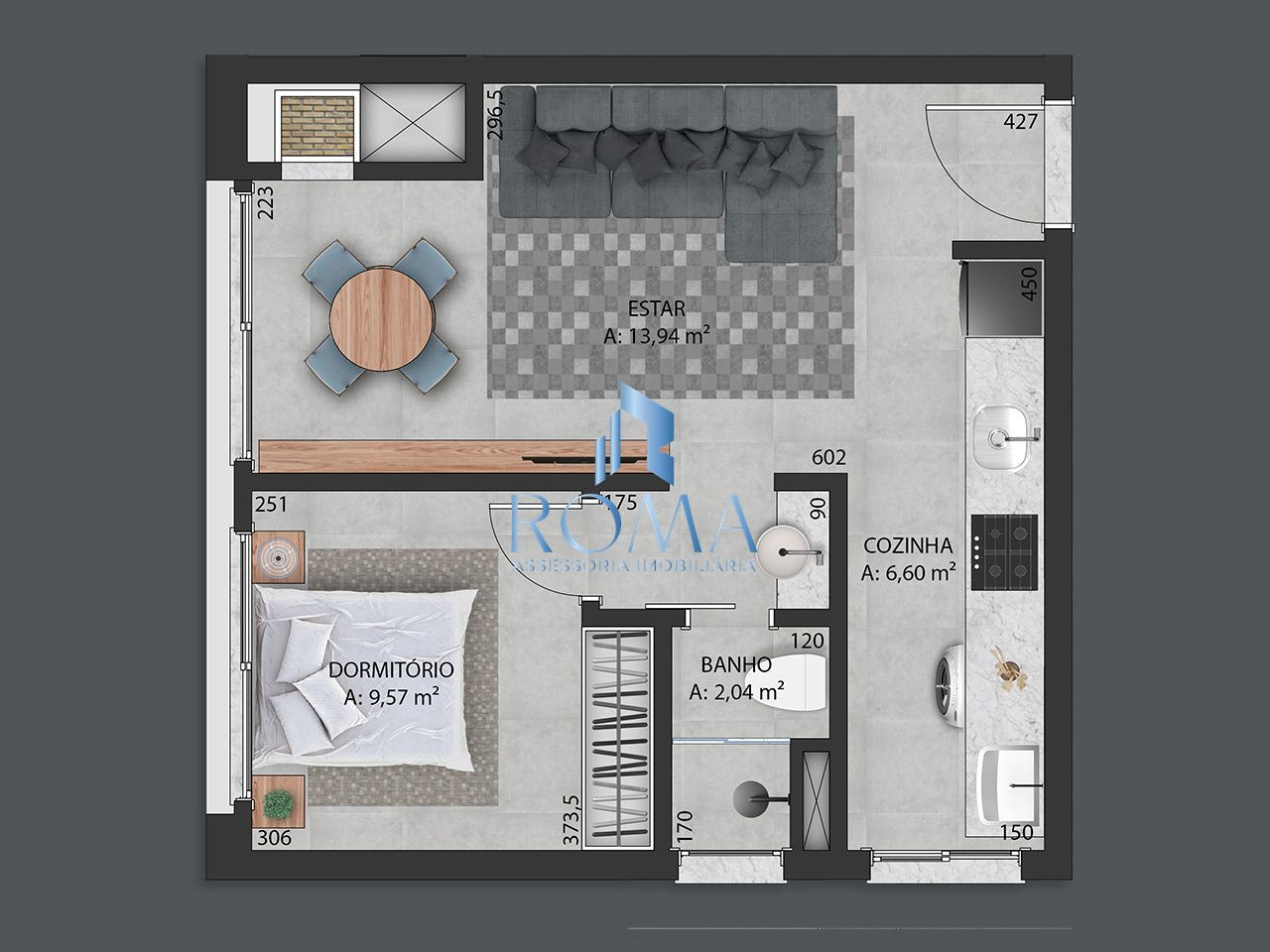 Apartamento, 1 quarto, 40 m² - Foto 2