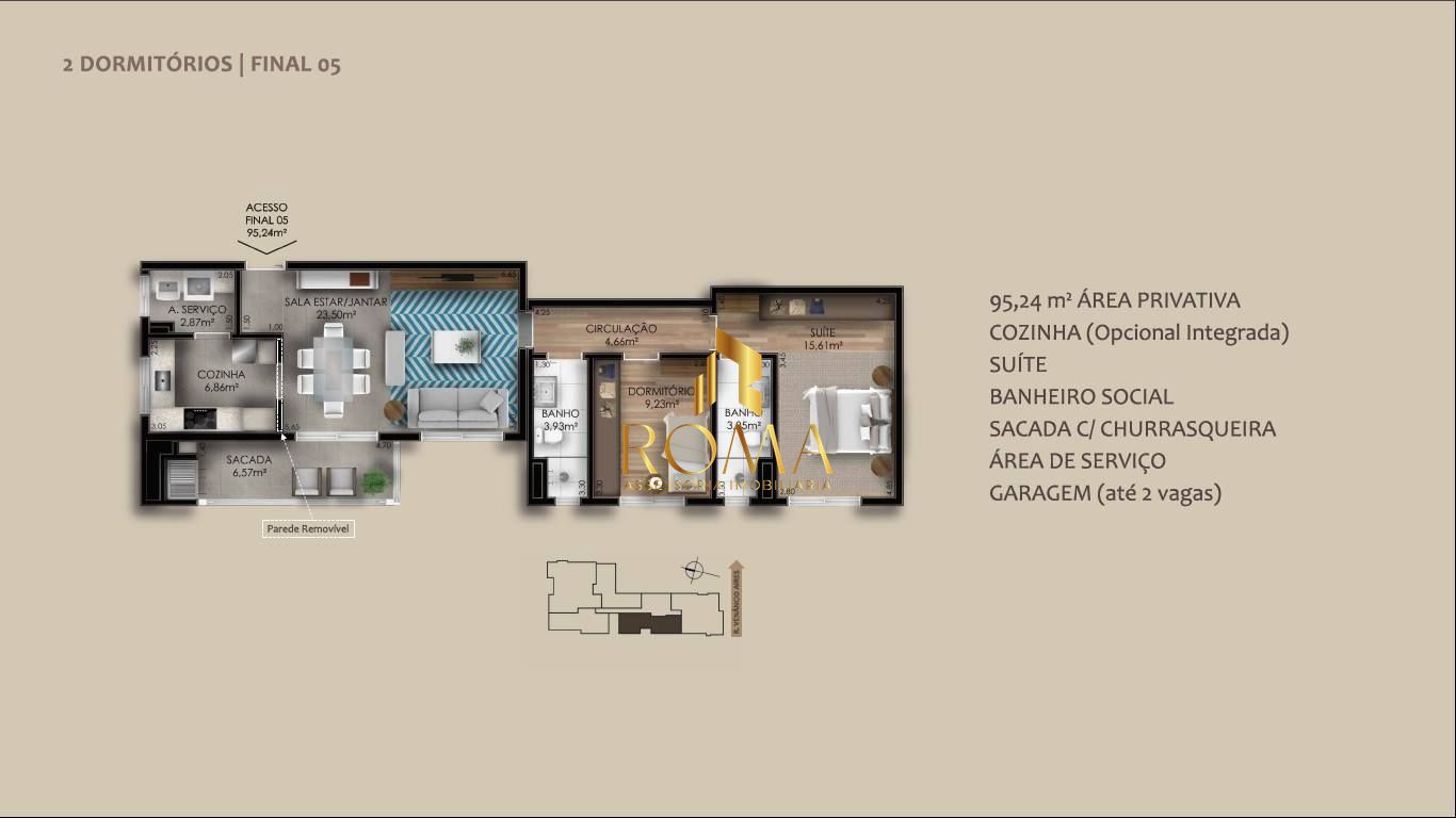 Apartamento, 2 quartos, 94 m² - Foto 12